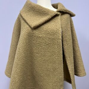 Anthropologie Camel Wool Cape